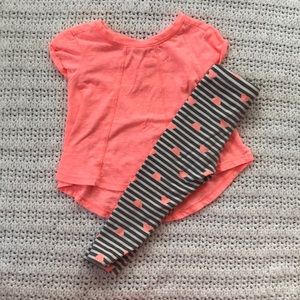 Flowy top with soft leggings baby girl outfit